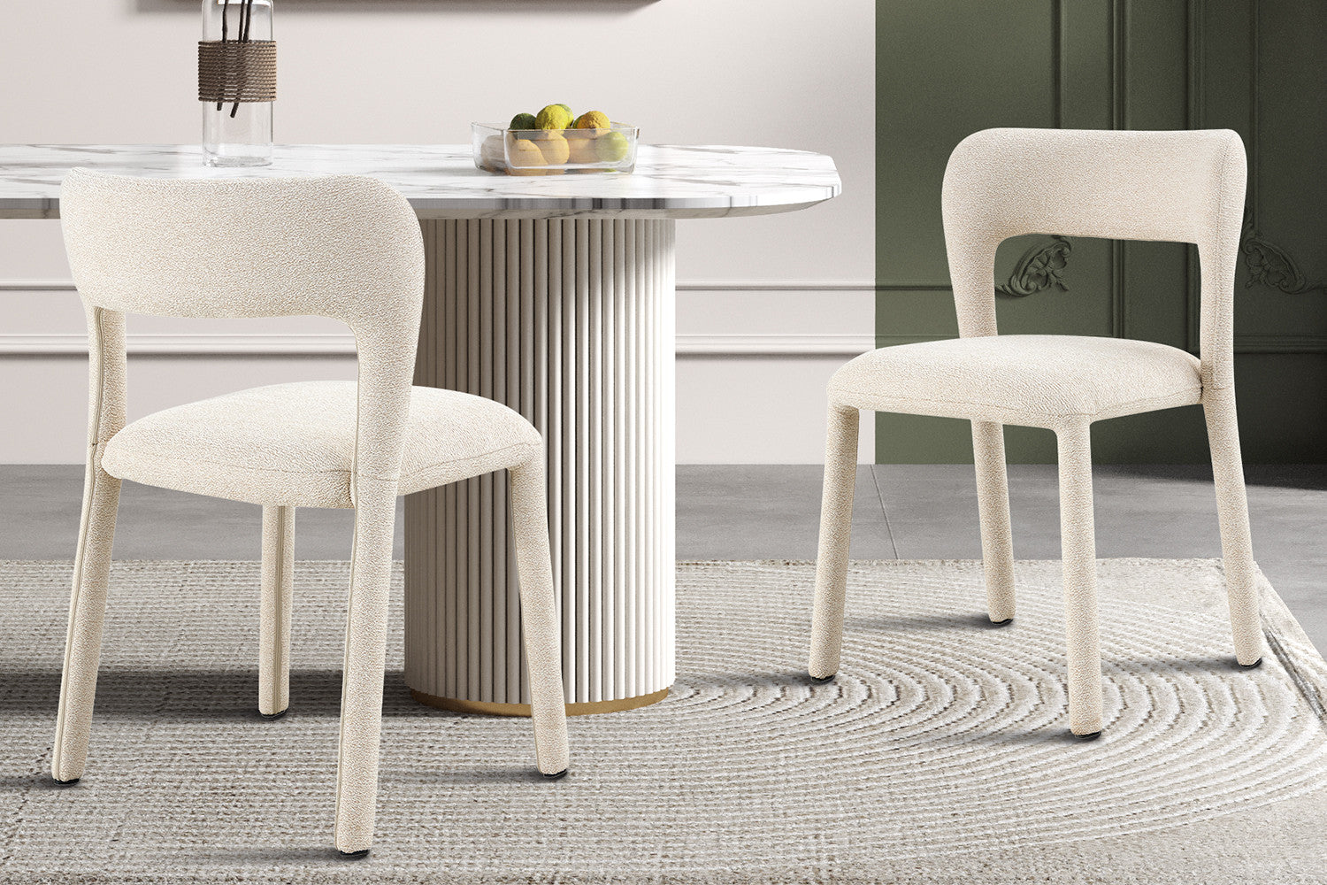 NIEUW - Stoel 'Elvas' Stapelbaar Stof Ote Sahara 112 Beige - RS