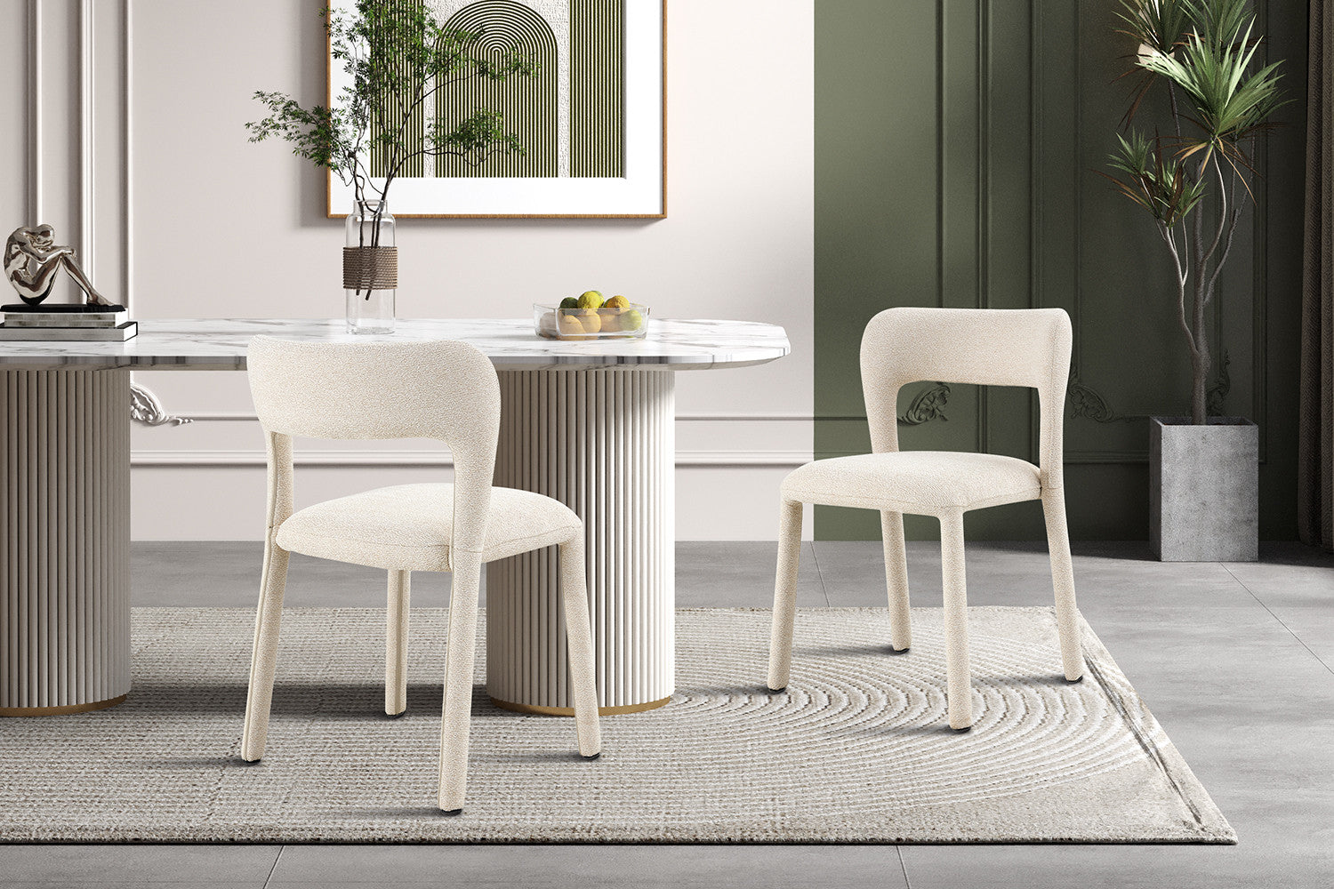 NIEUW - Stoel 'Elvas' Stapelbaar Stof Ote Sahara 112 Beige - RS