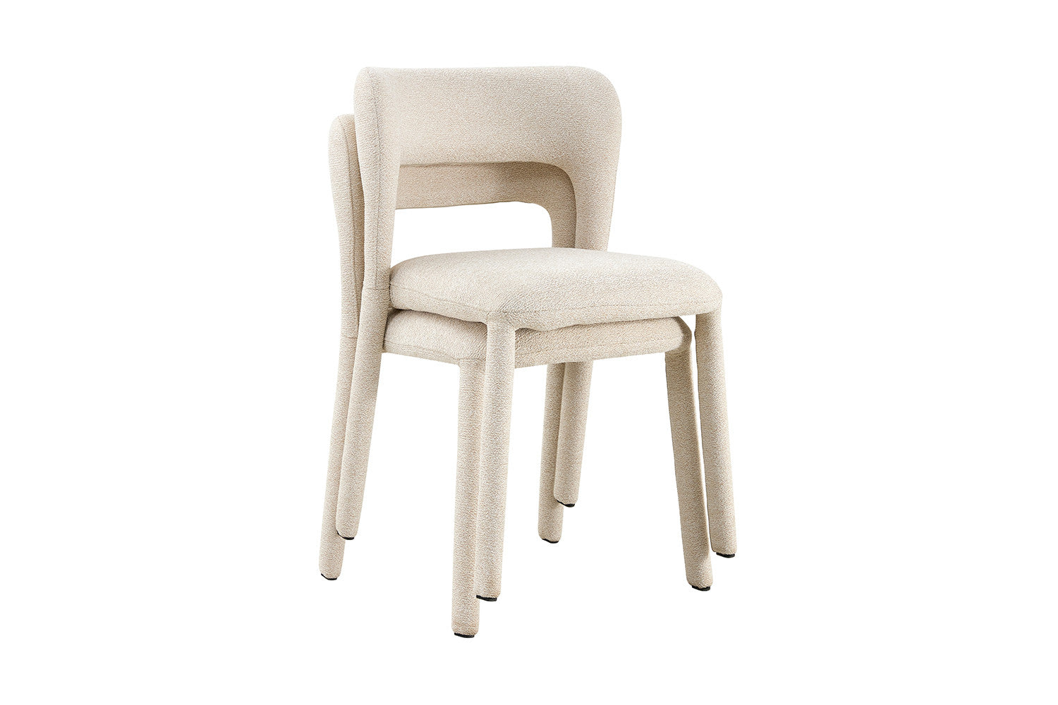 NIEUW - Stoel 'Elvas' Stapelbaar Stof Ote Sahara 112 Beige - RS