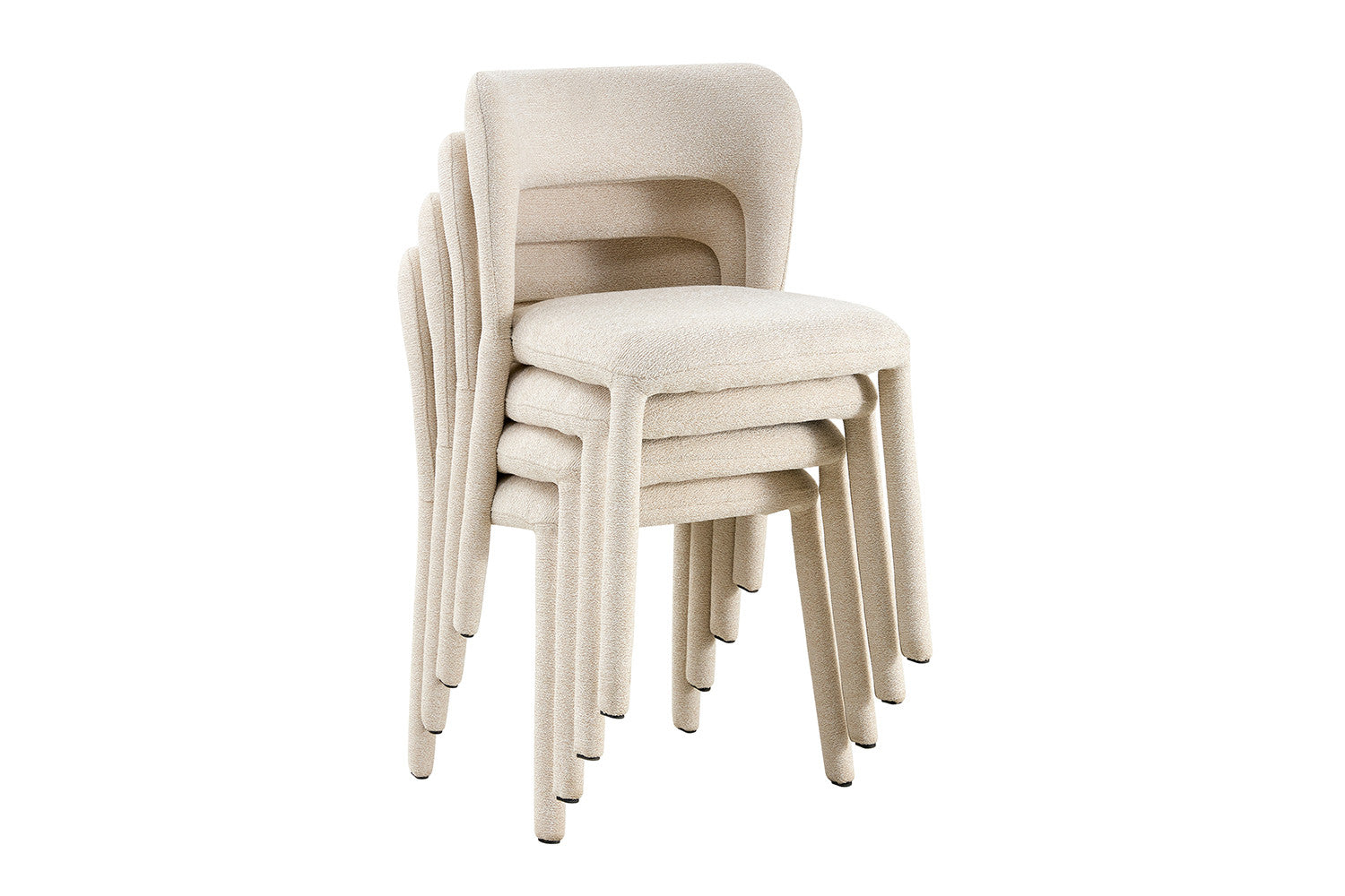 NIEUW - Stoel 'Elvas' Stapelbaar Stof Ote Sahara 112 Beige - RS