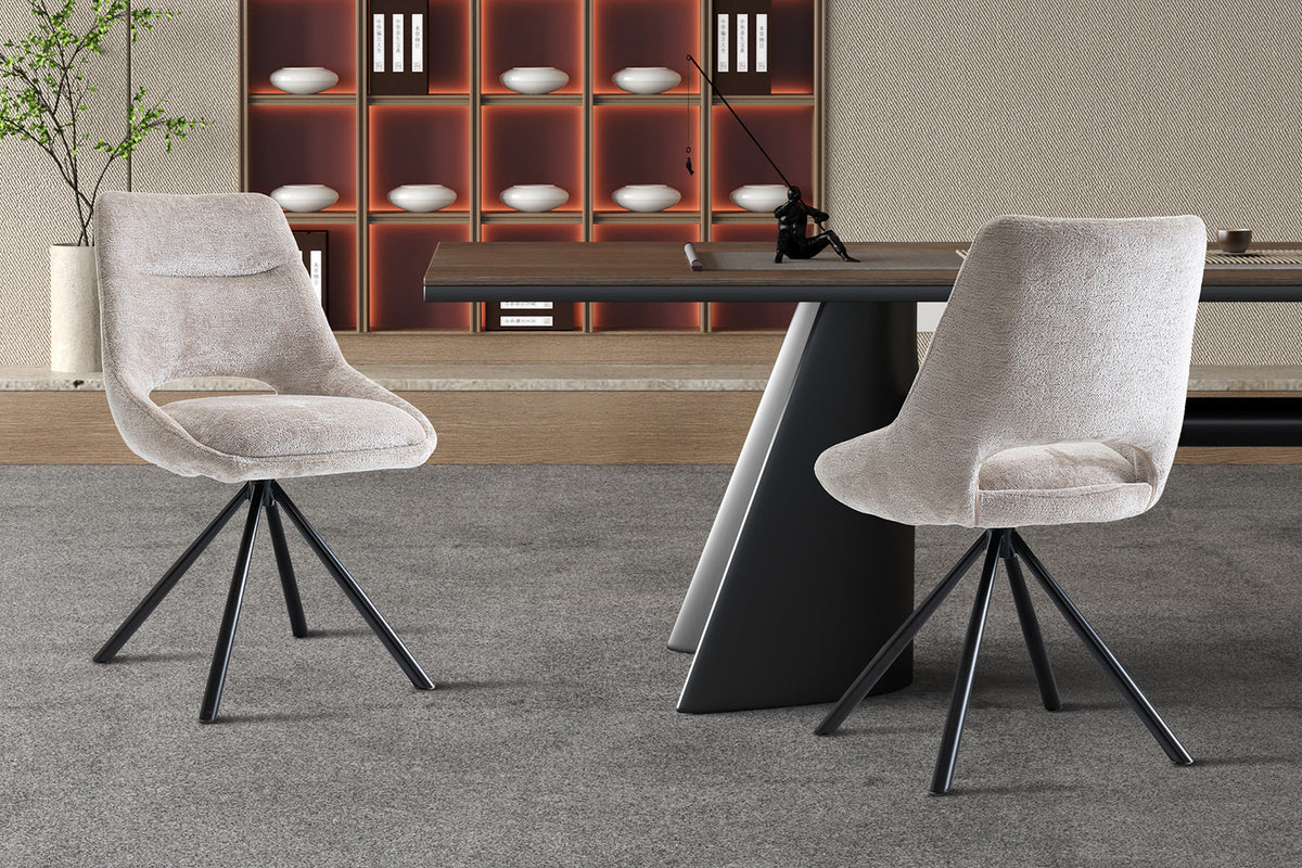 Chaise « Dante » Tissu Beige RS
