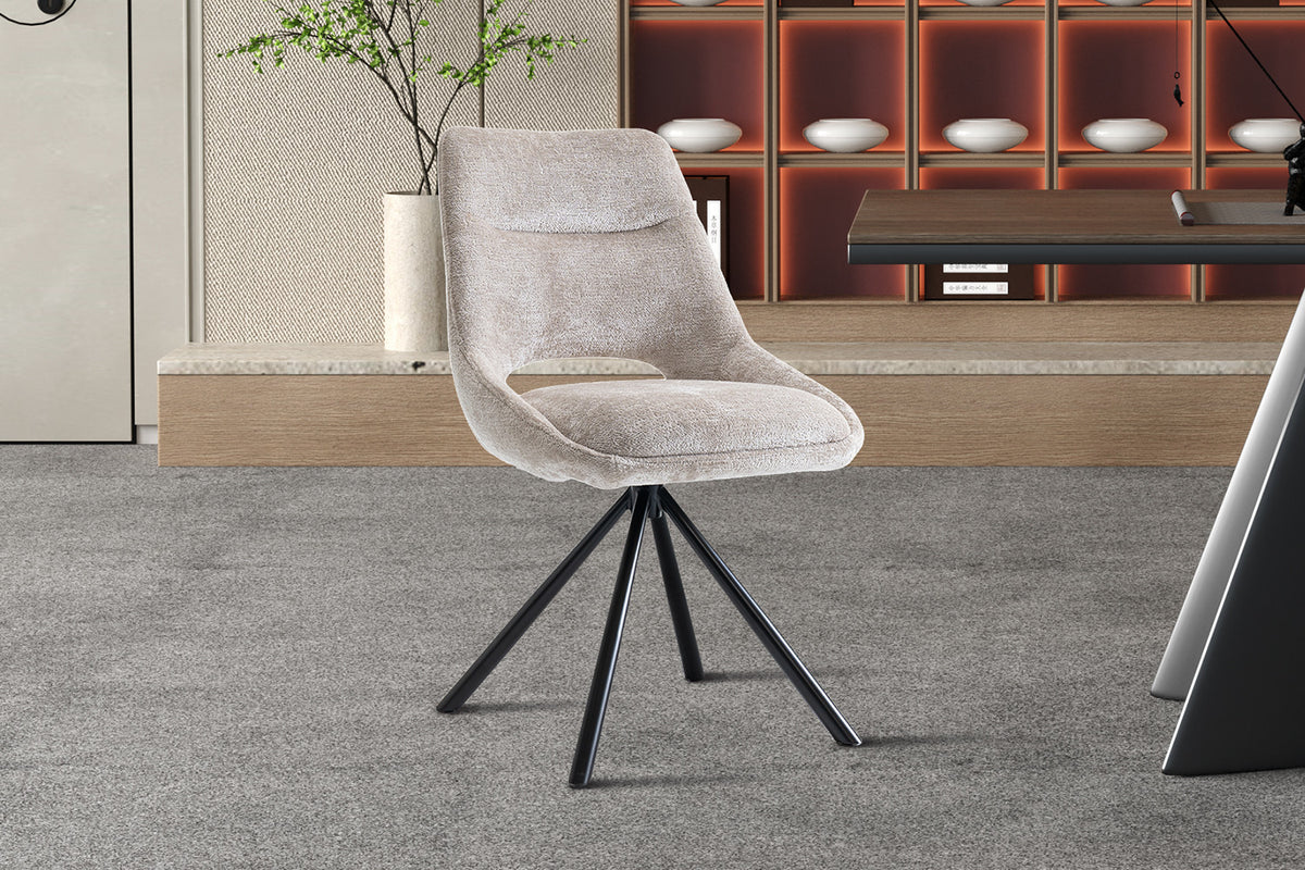 Chaise « Dante » Tissu Beige RS