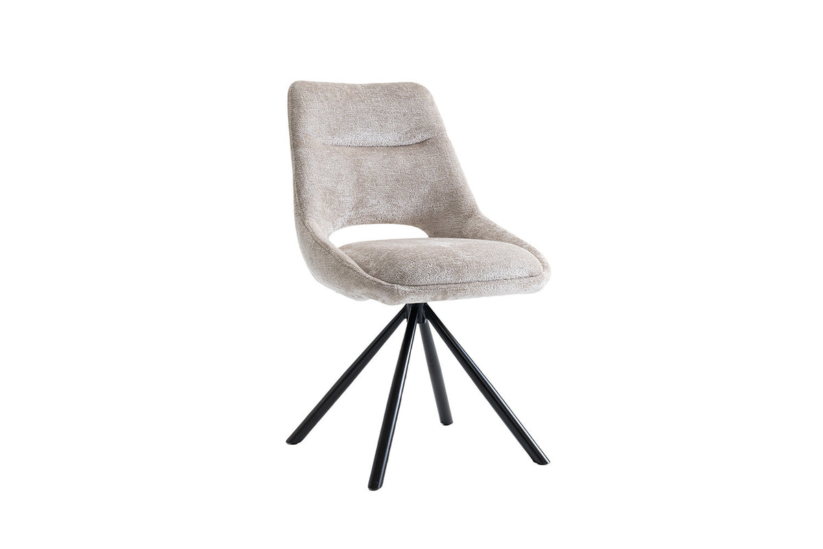Chaise « Dante » Tissu Beige RS