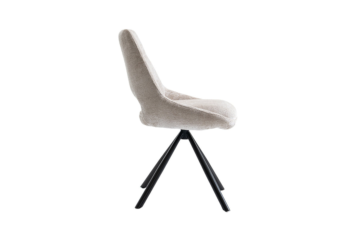 Chaise « Dante » Tissu Beige RS
