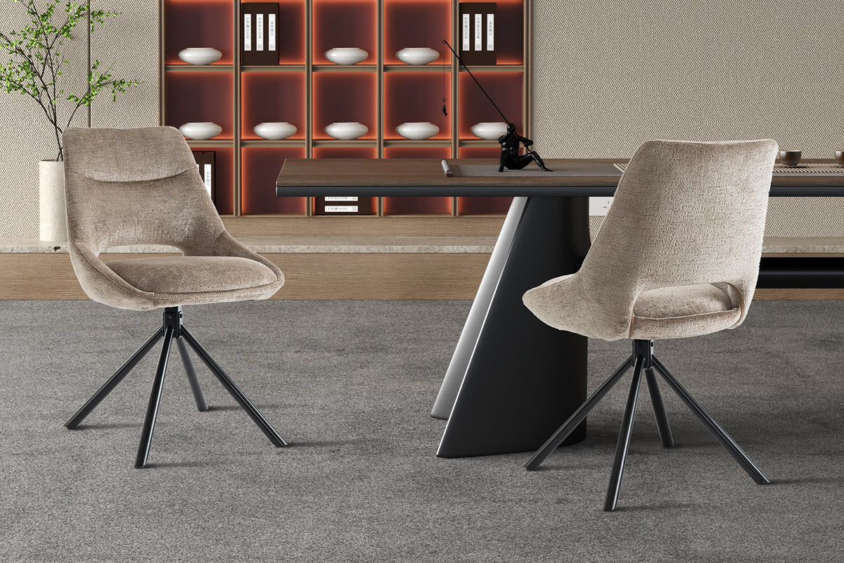 Chaise « Dante » Tissu Taupe RS