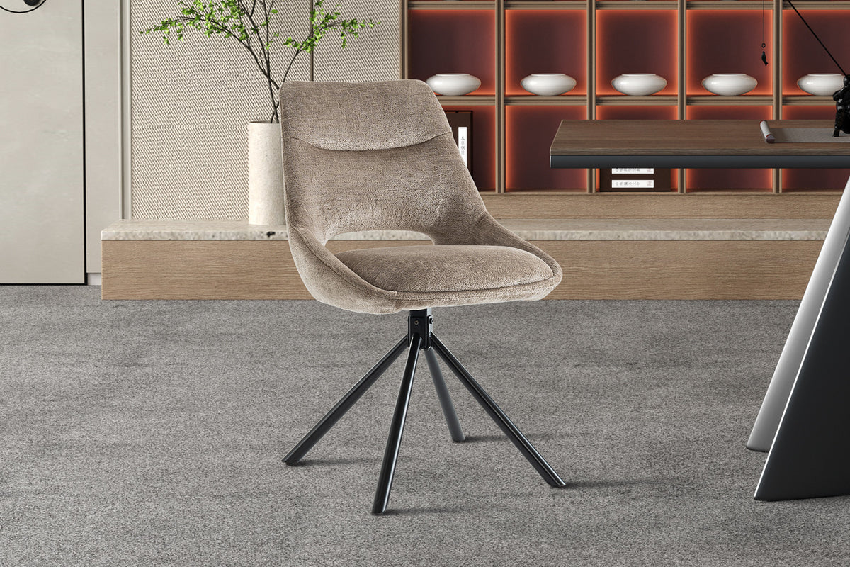 Chaise « Dante » Tissu Taupe RS