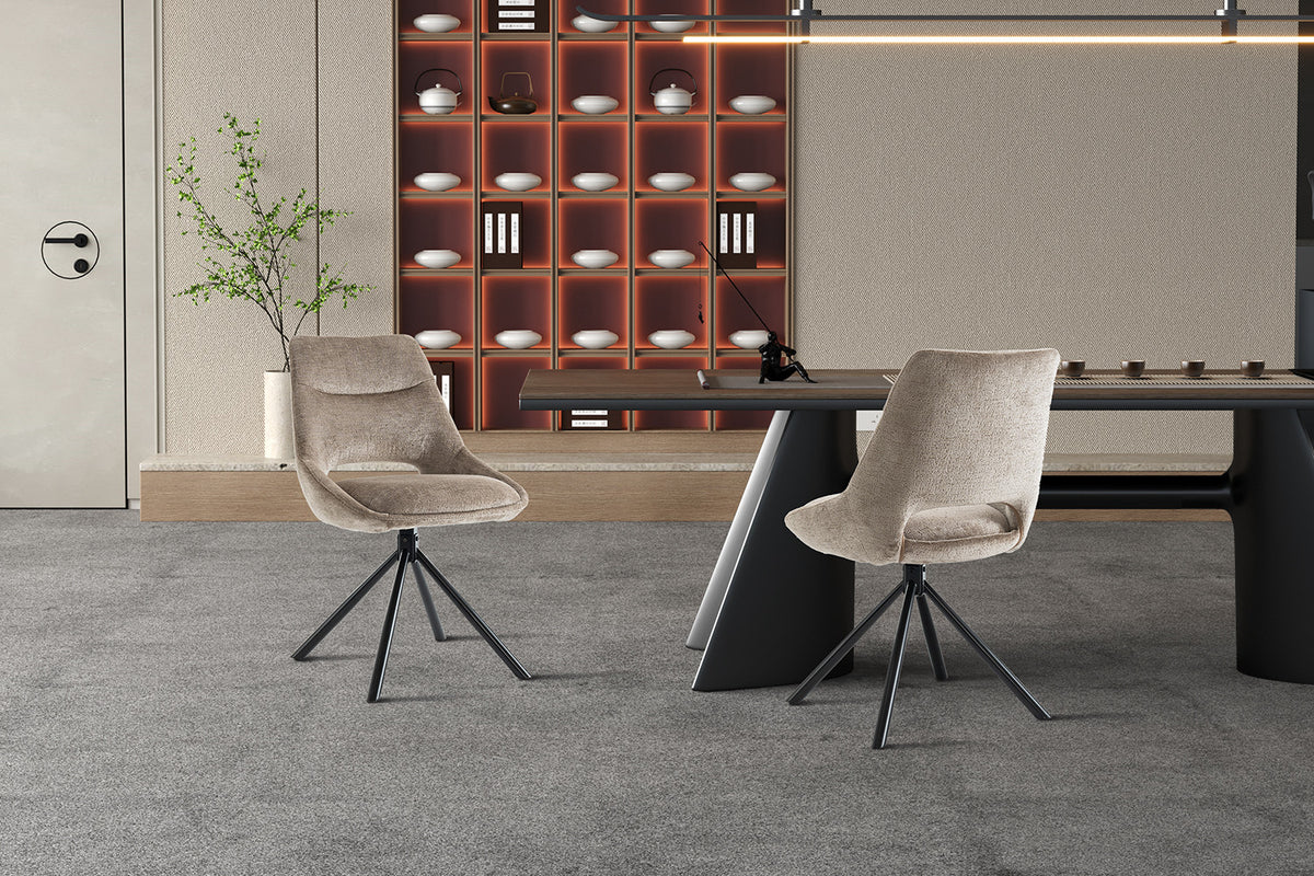 Chaise « Dante » Tissu Taupe RS
