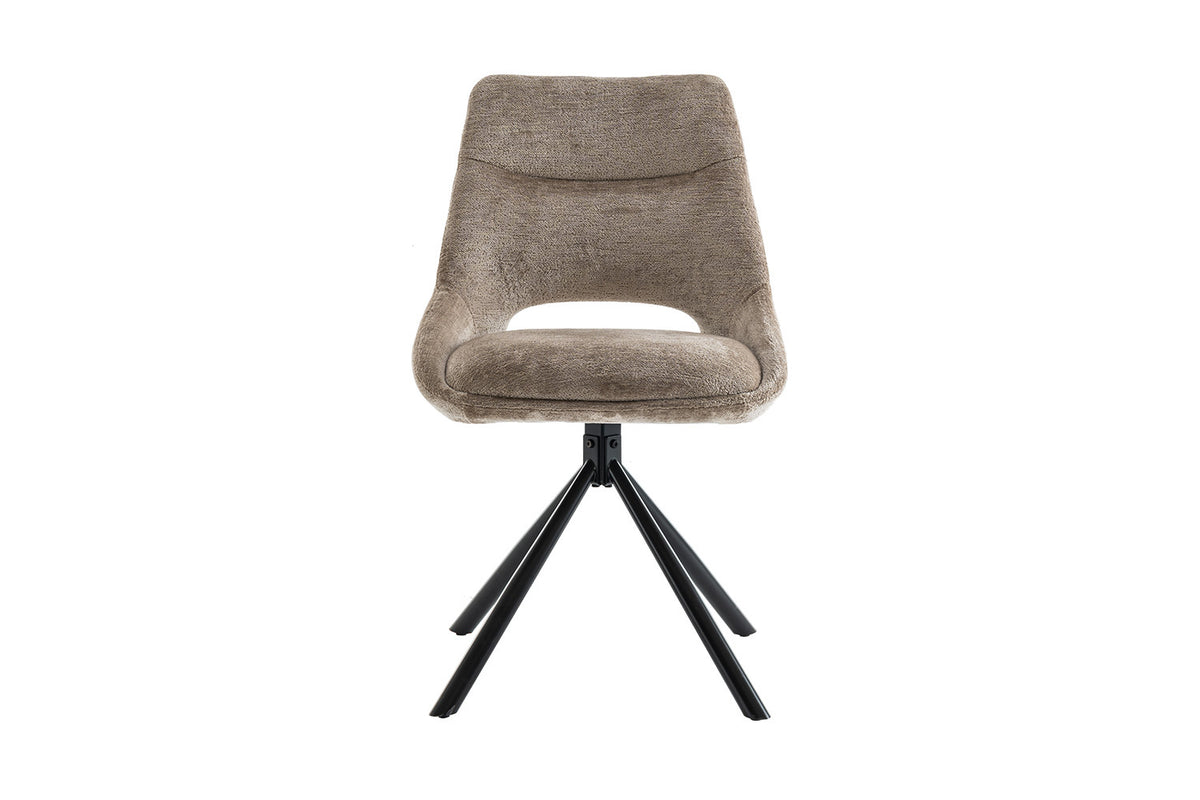 Chaise « Dante » Tissu Taupe RS