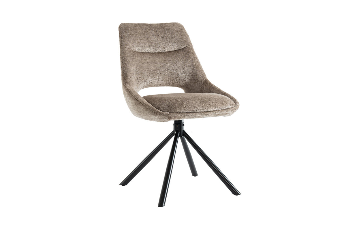Chaise « Dante » Tissu Taupe RS