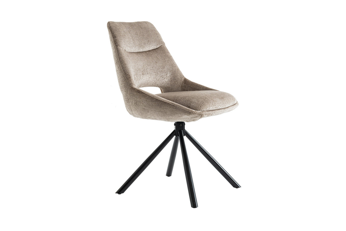 Chaise « Dante » Tissu Taupe RS