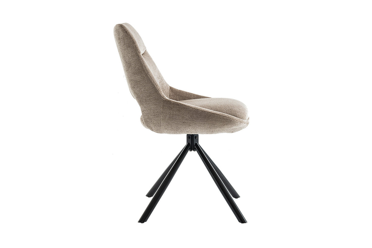 Chaise « Dante » Tissu Taupe RS