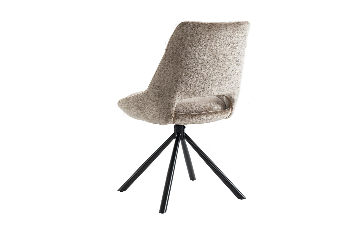 Chaise « Dante » Tissu Taupe RS