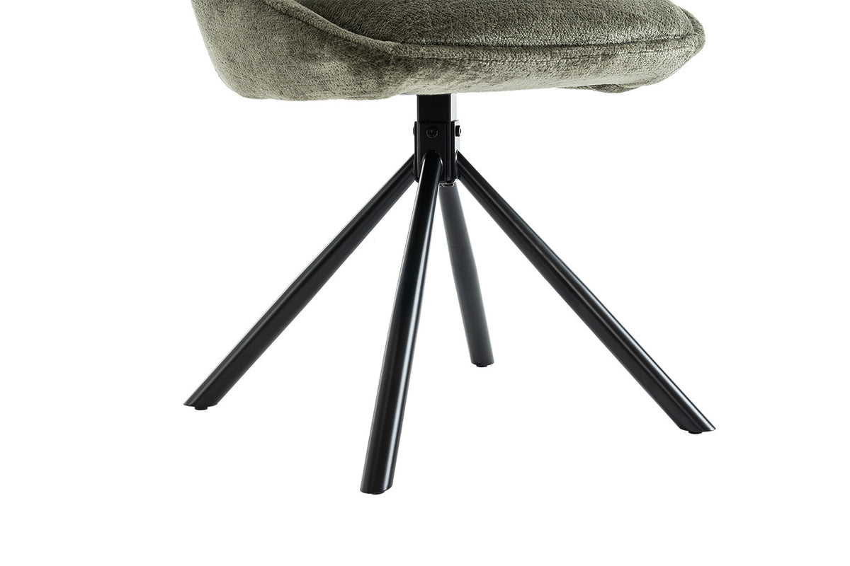 Chaise « Dante » Tissu Vert  RS