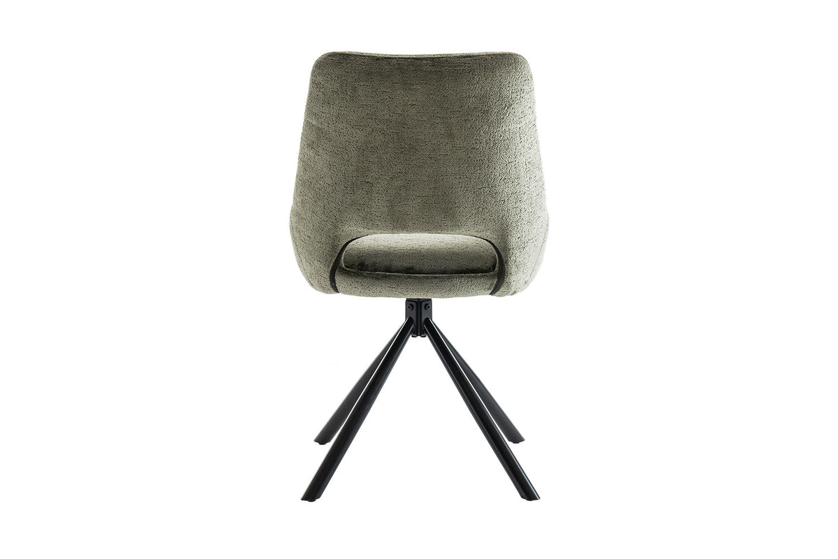 Chaise « Dante » Tissu Vert  RS