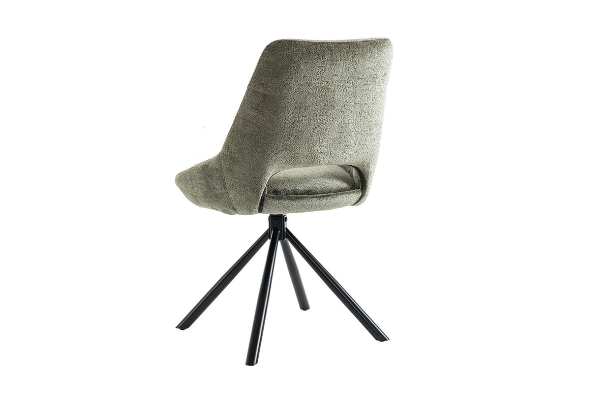 Chaise « Dante » Tissu Vert  RS