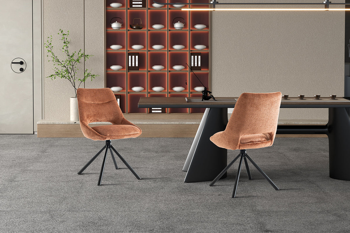 Stoel 'Dante' Fabric Rust  RS