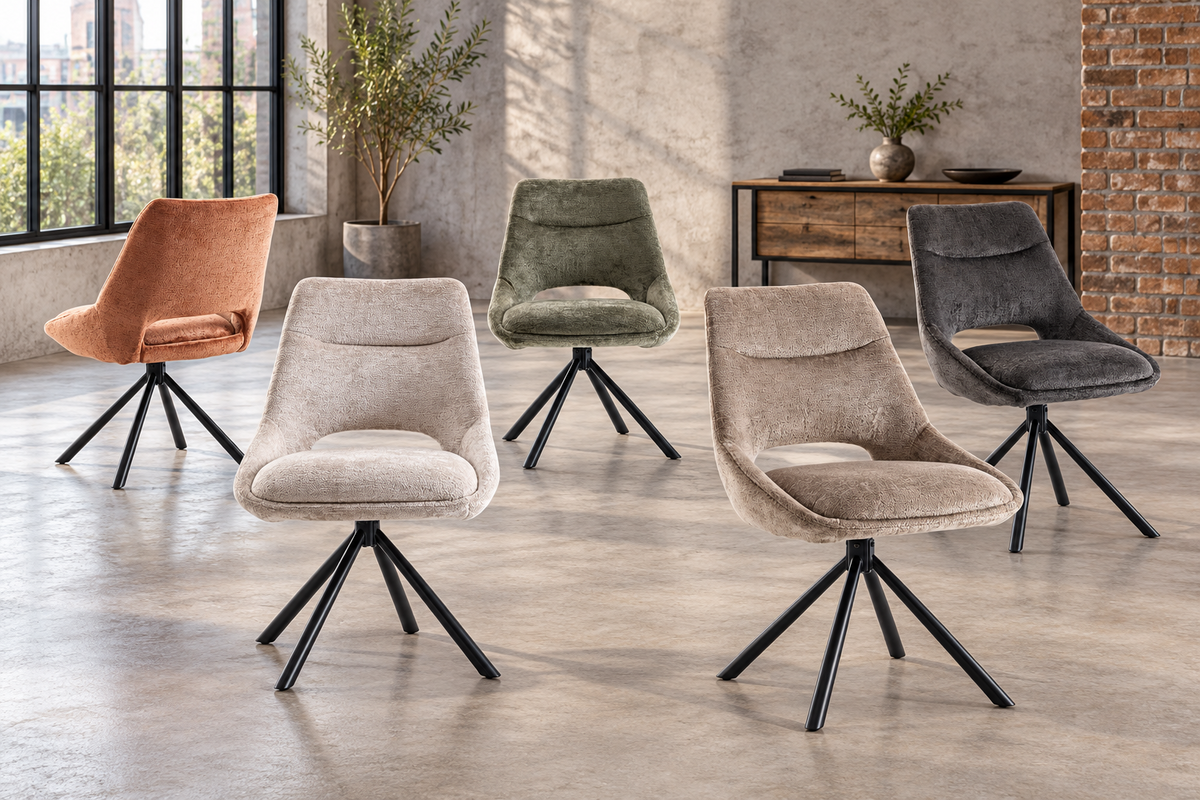 Stoel 'Dante' Fabric Rust  RS