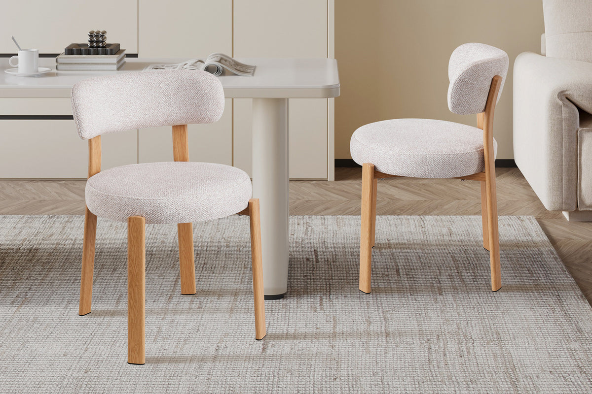 Stoel 'Julia' Naturel - Stof Fabb Leo 23 - RS