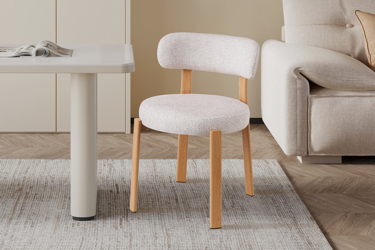 Stoel 'Julia' Naturel - Stof Fabb Leo 23 - RS