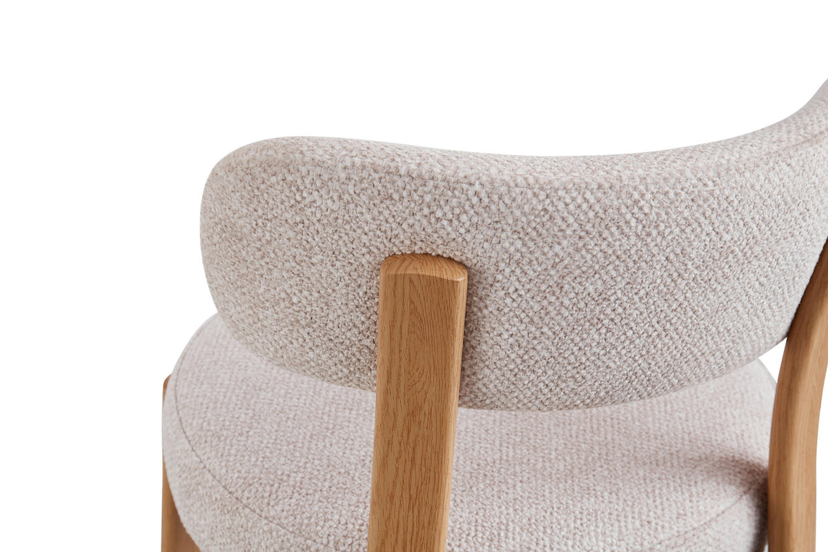 Stoel 'Julia' Naturel - Stof Fabb Leo 23 - RS