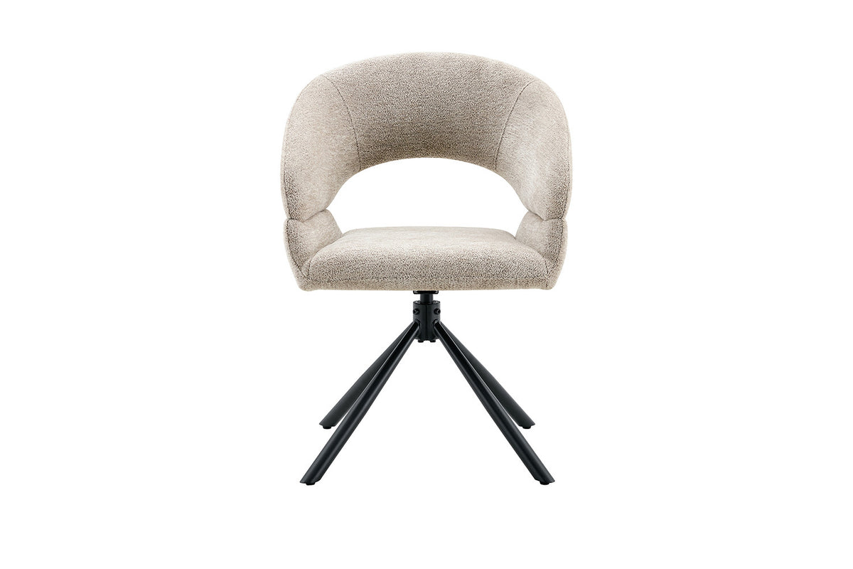 Stoel 'Amber' Draaibaar tot 0 Stof Miracle MTT1018-5 Beige - RS