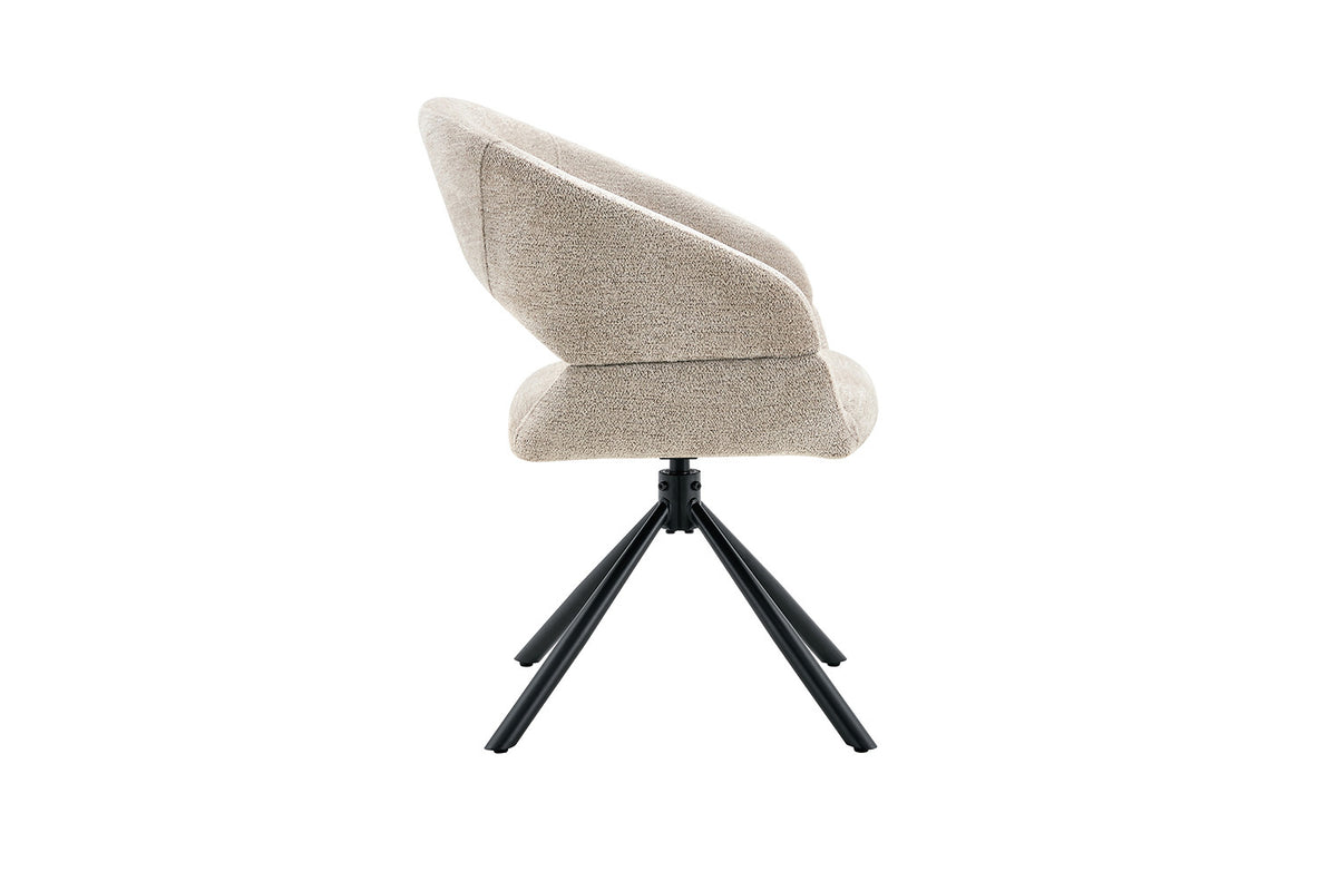 Stoel 'Amber' Draaibaar tot 0 Stof Miracle MTT1018-5 Beige - RS