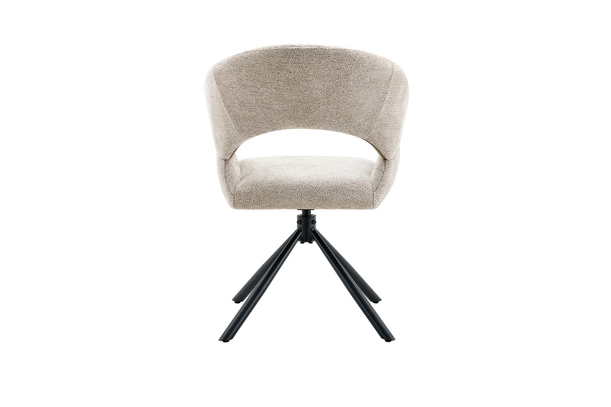 Stoel 'Amber' Draaibaar tot 0 Stof Miracle MTT1018-5 Beige - RS