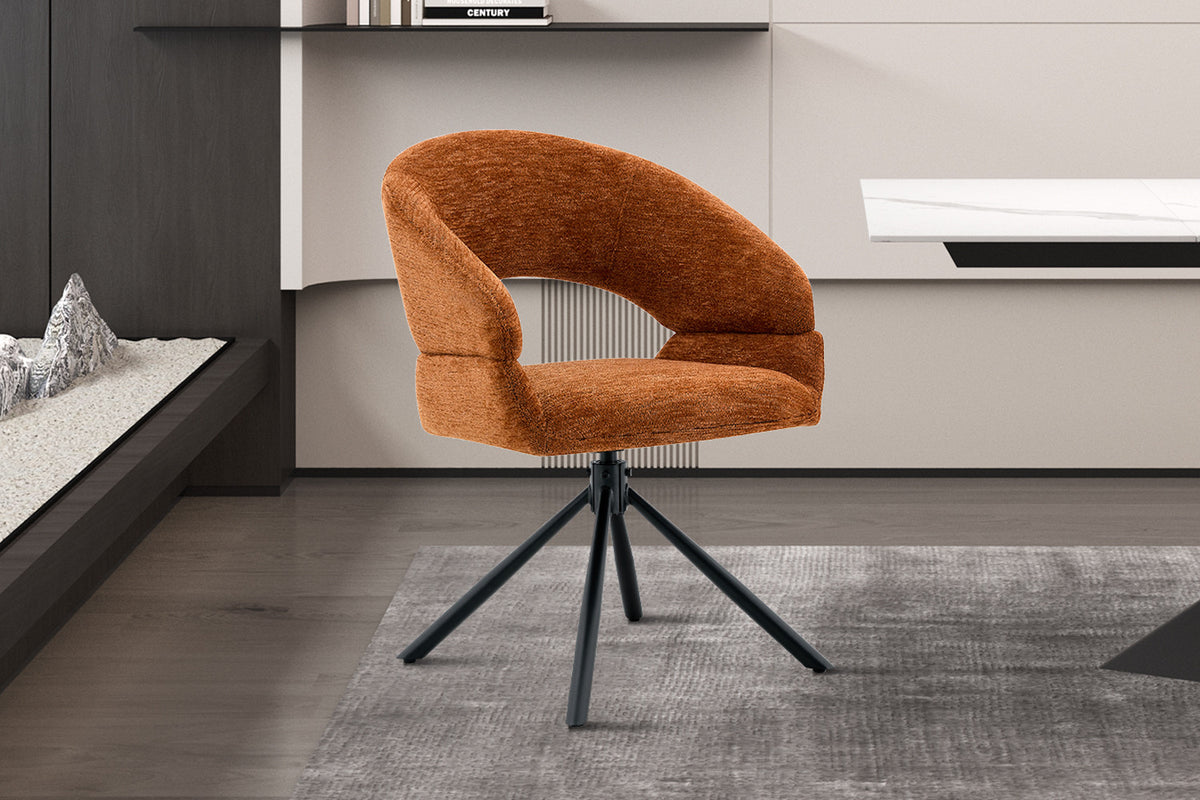 Stoel 'Amber' Draaibaar tot 0 Stof Miracle MTT1018-15 Oranje - RS