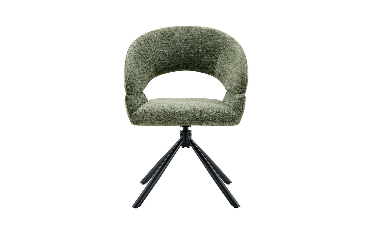 Stoel 'Amber' Draaibaar tot 0 Stof Miracle MTT1018-10 Groen - RS