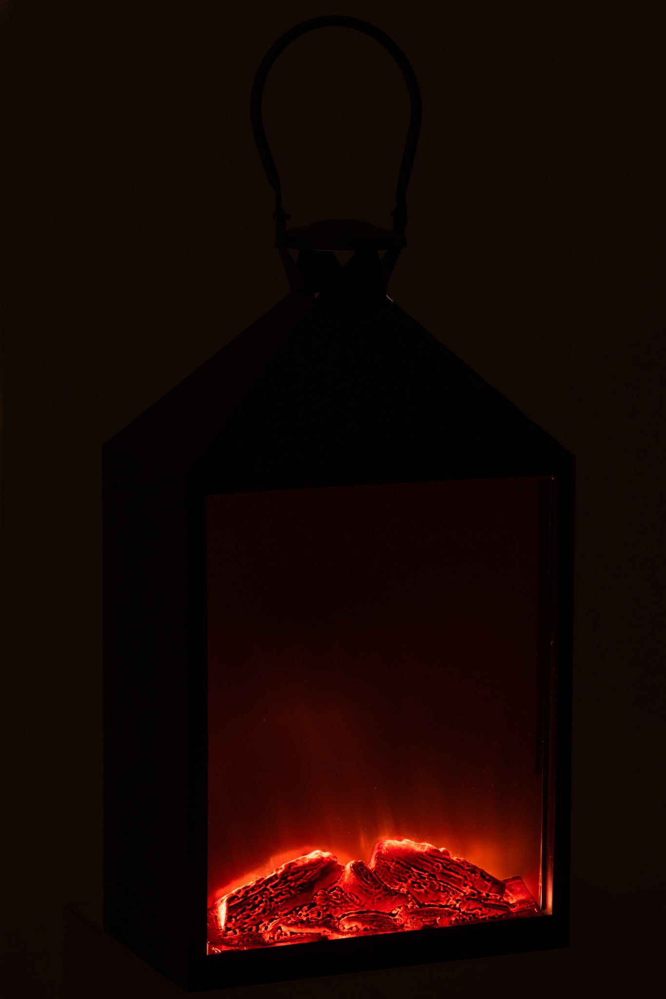 Haard Led Lantaarn Zwart - J-Line