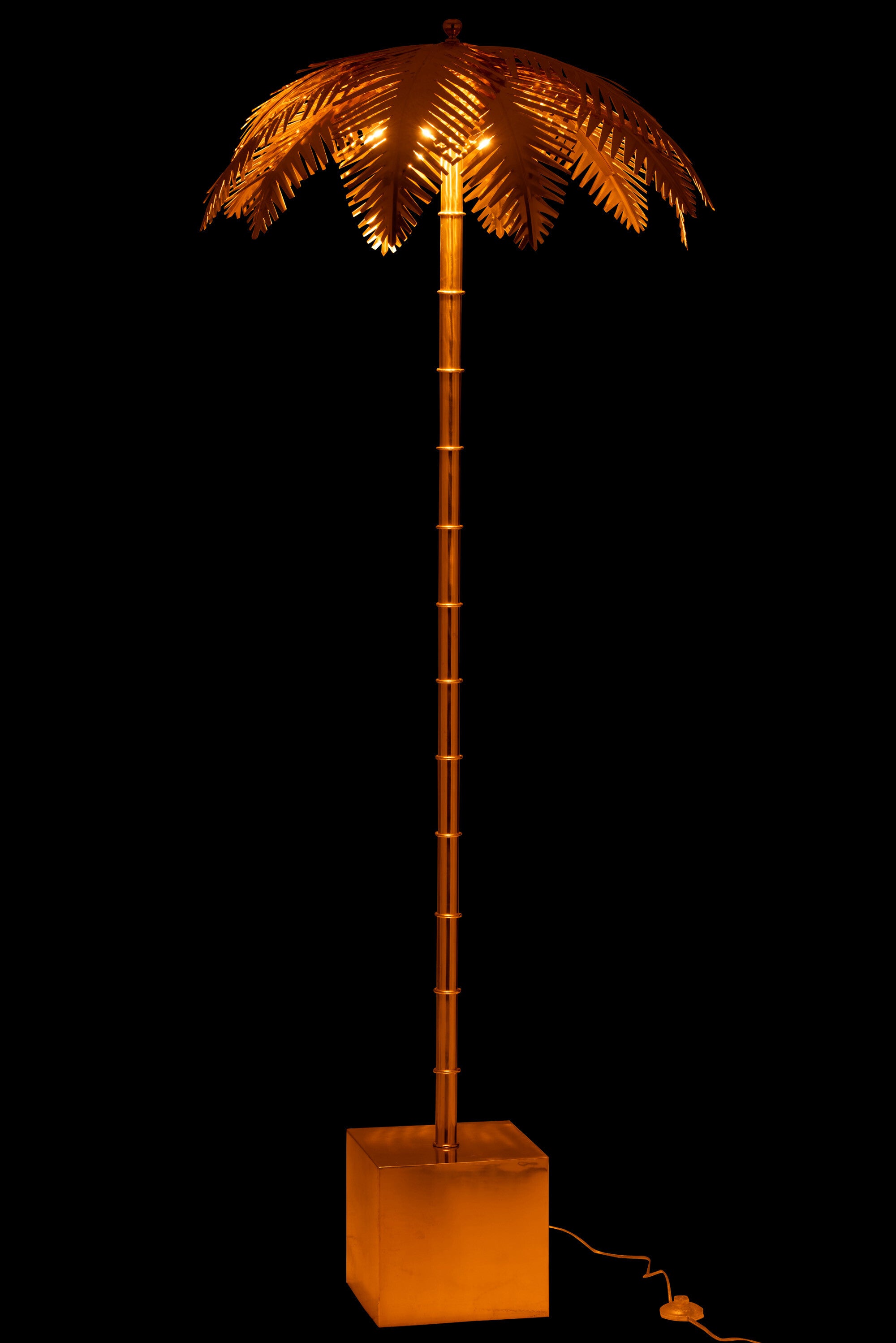 Lampadaire Feuilles de Coco Acier - J-LINE