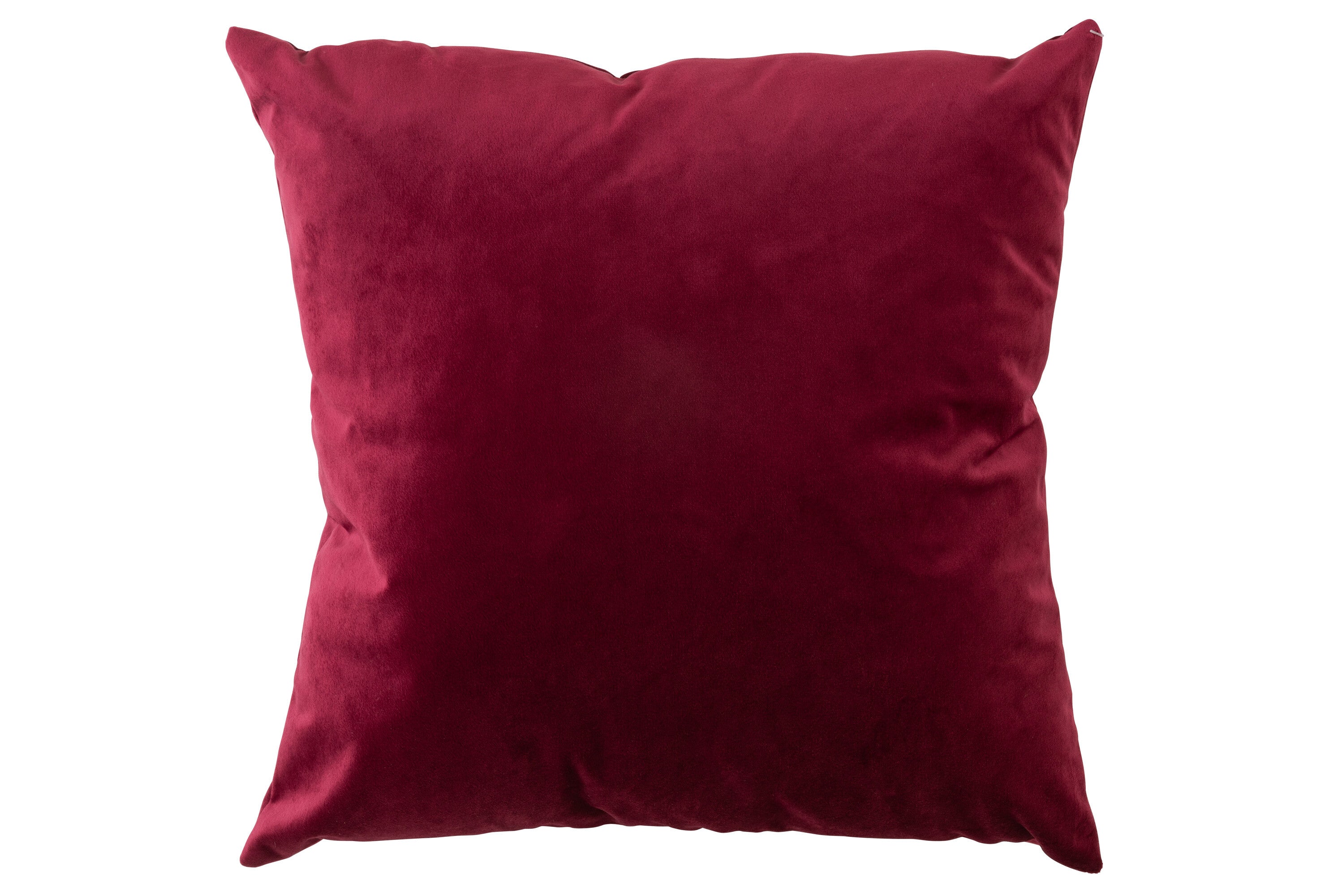 Kussen Fluweel Rood/Bordeauxrood - J-LINE