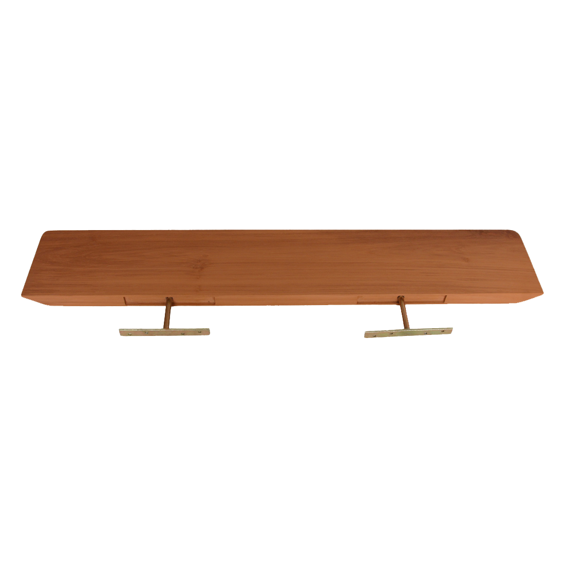 Craftsman teakhouten wandplank - 90 cm - RAW