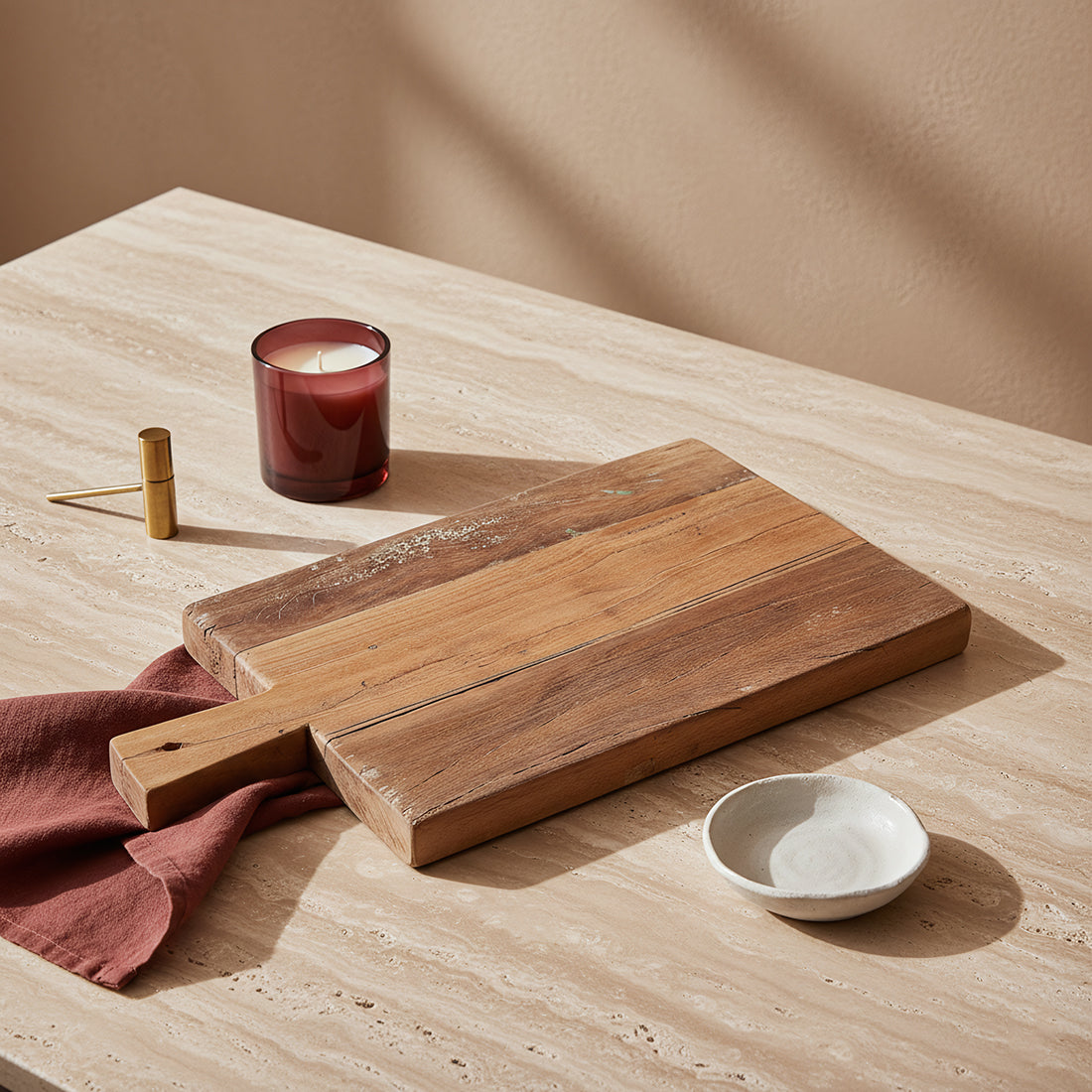 Farmwood borrelplank - 40 cm - RAW