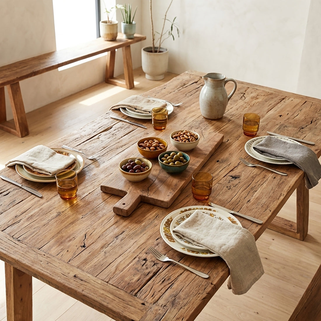 Farmwood borrelplank - 60 cm - RAW