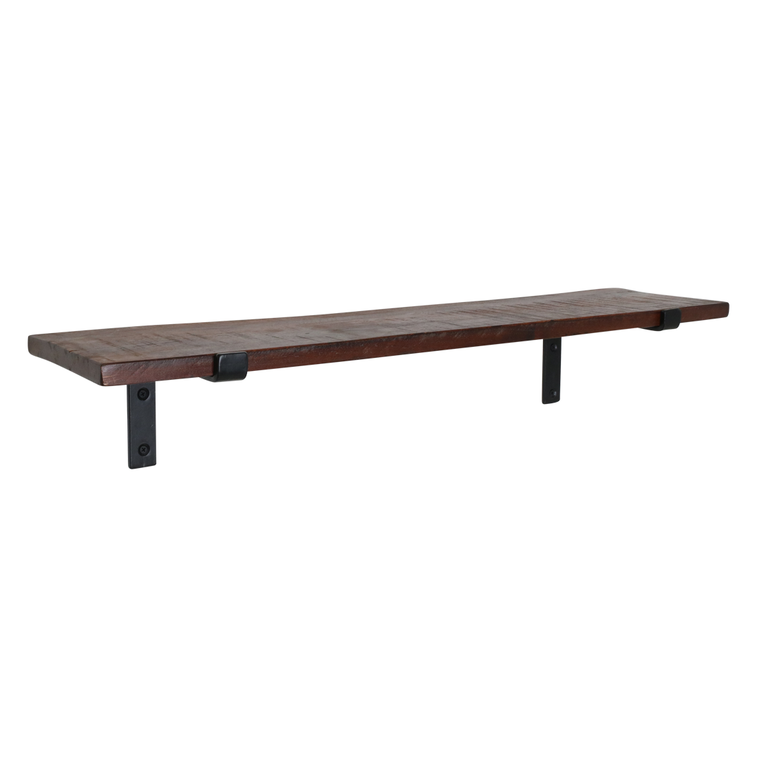 Factory wandplank bruin - FSC-gerecycled hout - 80 cm - RAW