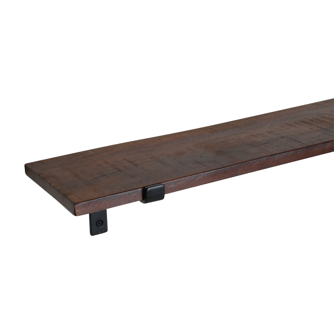 Factory wandplank bruin - FSC-gerecycled hout - 80 cm - RAW