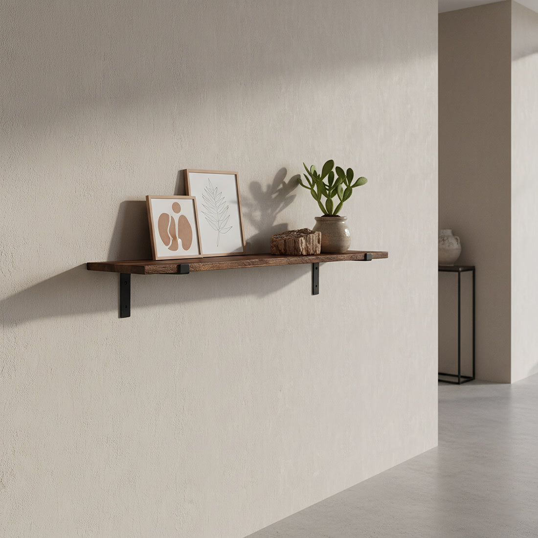 Factory wandplank - FSC-gerecycled hout - 120 cm - RAW