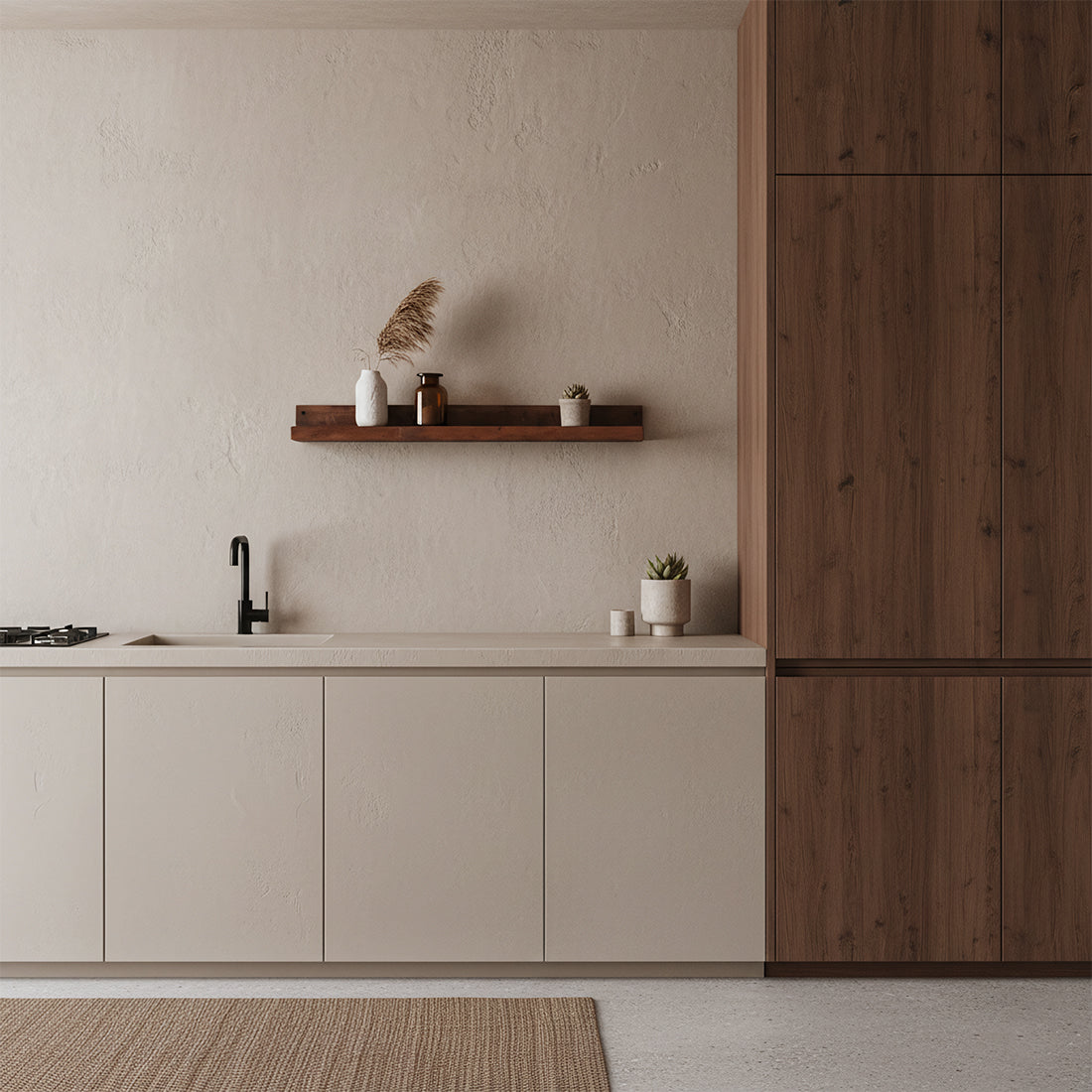 Factory wandplank - FSC-gerecycled hout - 75x8x8 cm - RAW