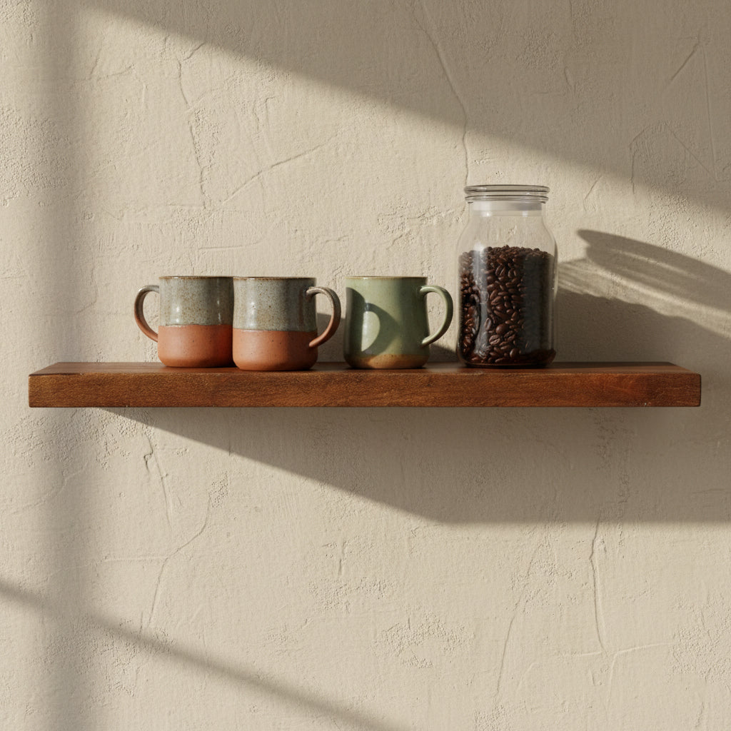 Wandplank Factory zwevend 80 cm- RAW