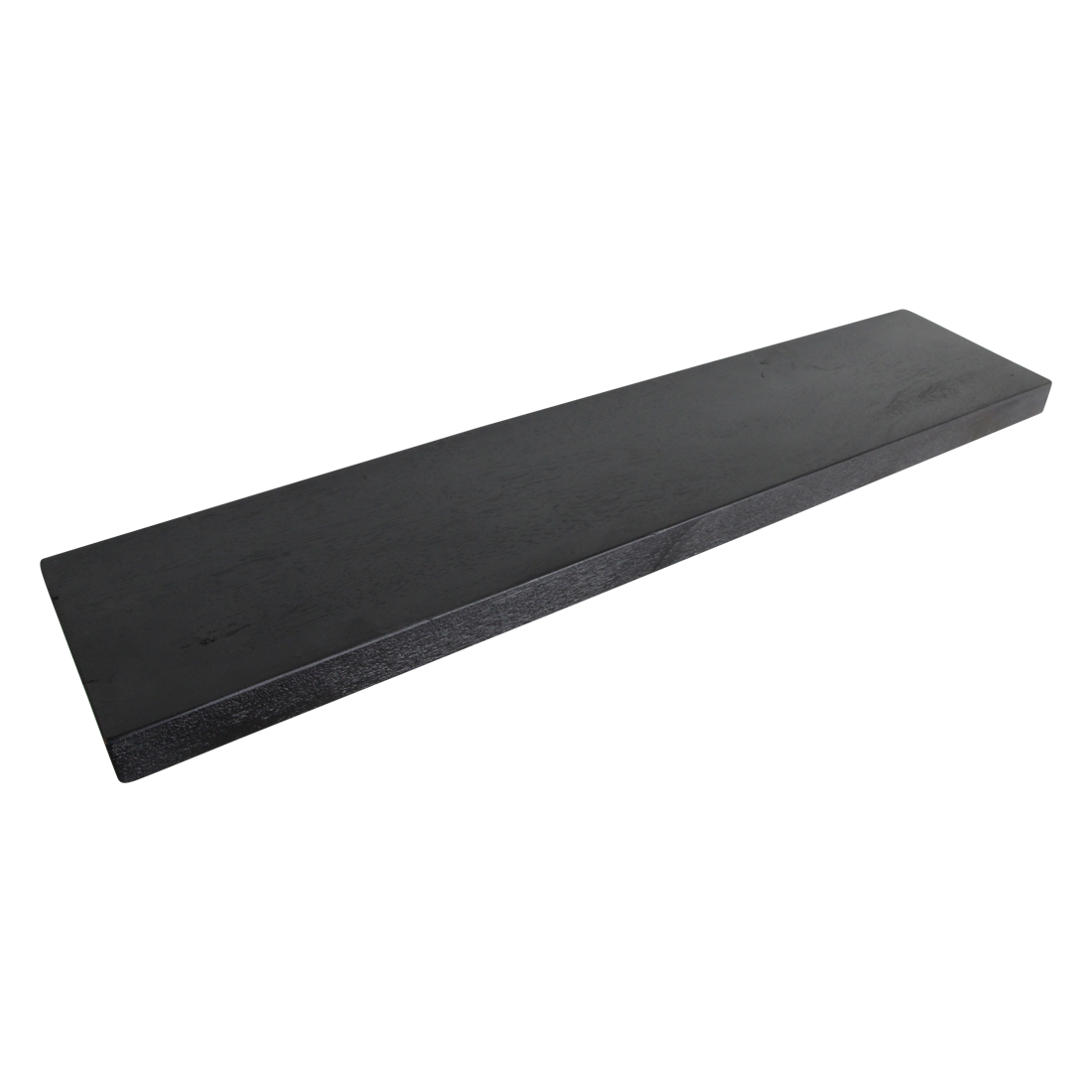 Zwarte zwevende wandplank - FSC-gecertificeerd gerecycled hout - 80 x 18 x 3,8 cm - RAW