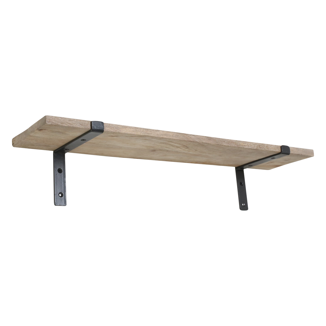 Mangohouten wandplank - 80 cm - RAW