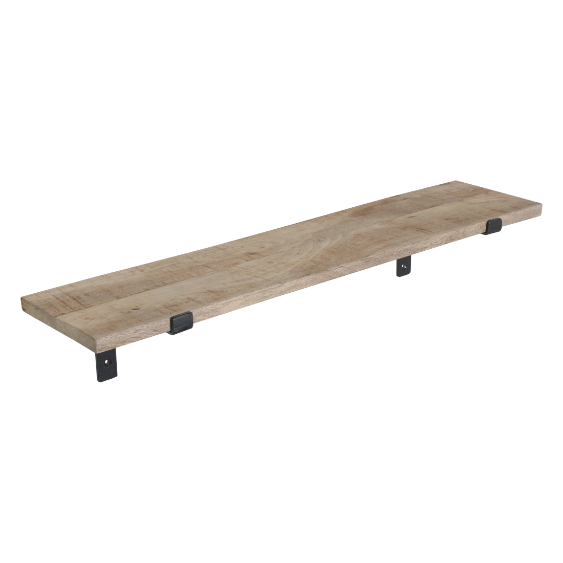 Mangohouten wandplank - 80 cm - RAW