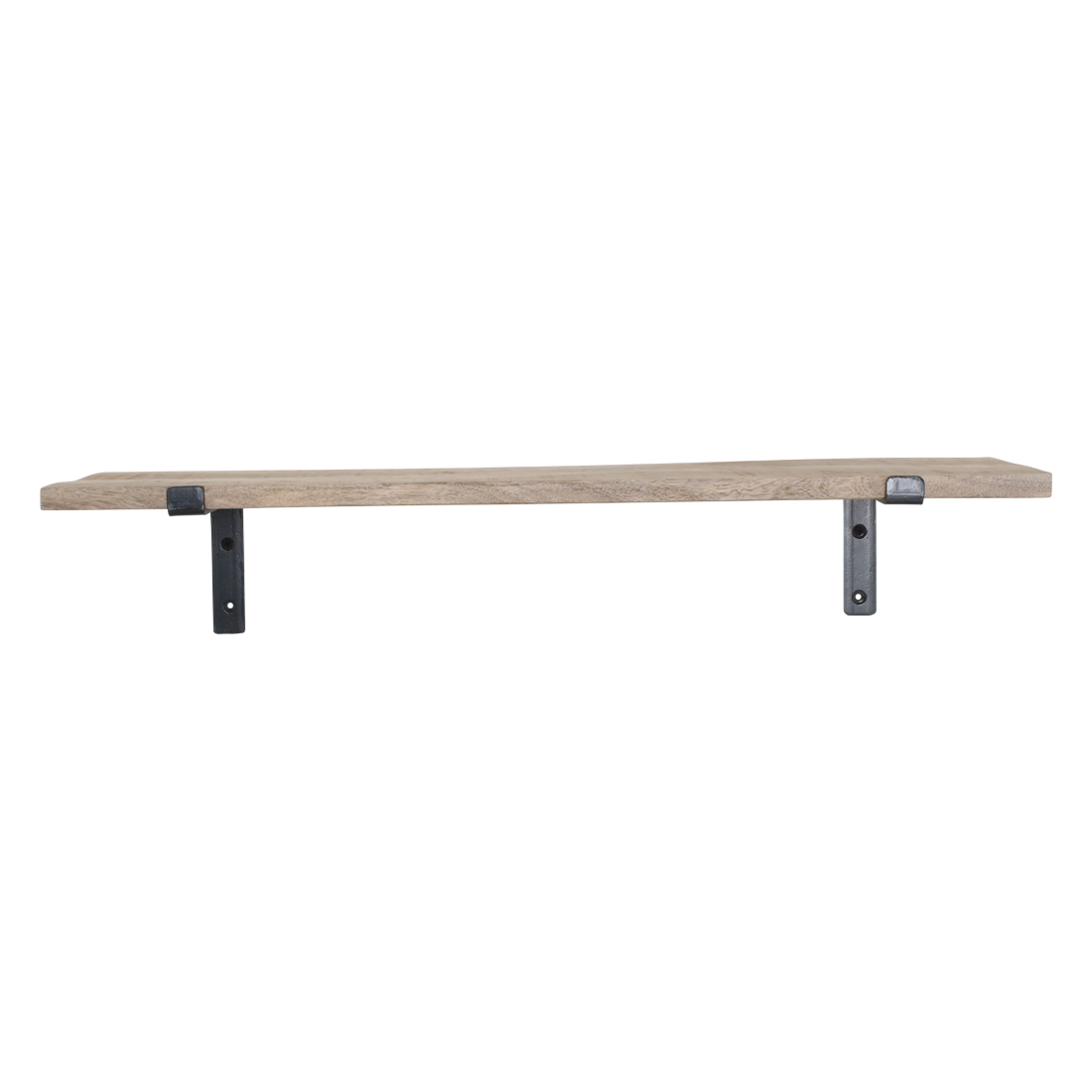 Mangohouten wandplank - 80 cm - RAW