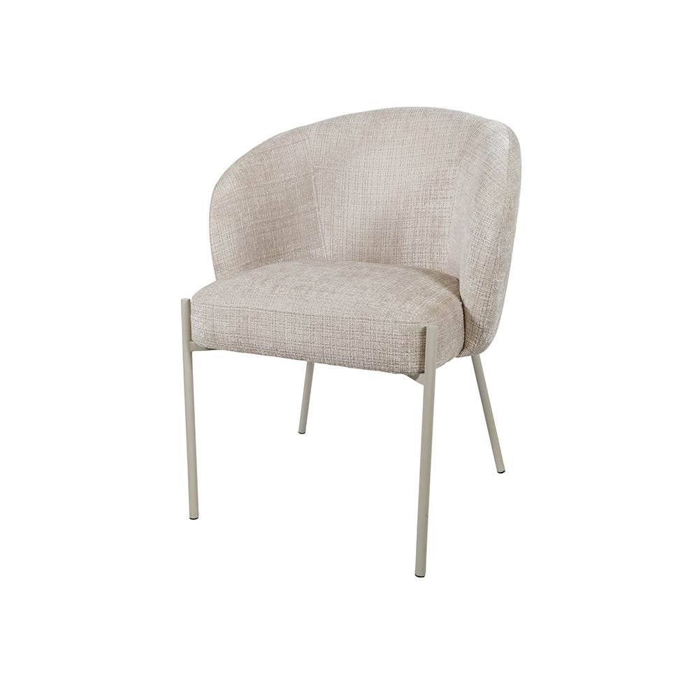 eetkamerstoel Adele  - beige poten - Cremona - Taupe 04 (prijs = set van 2)