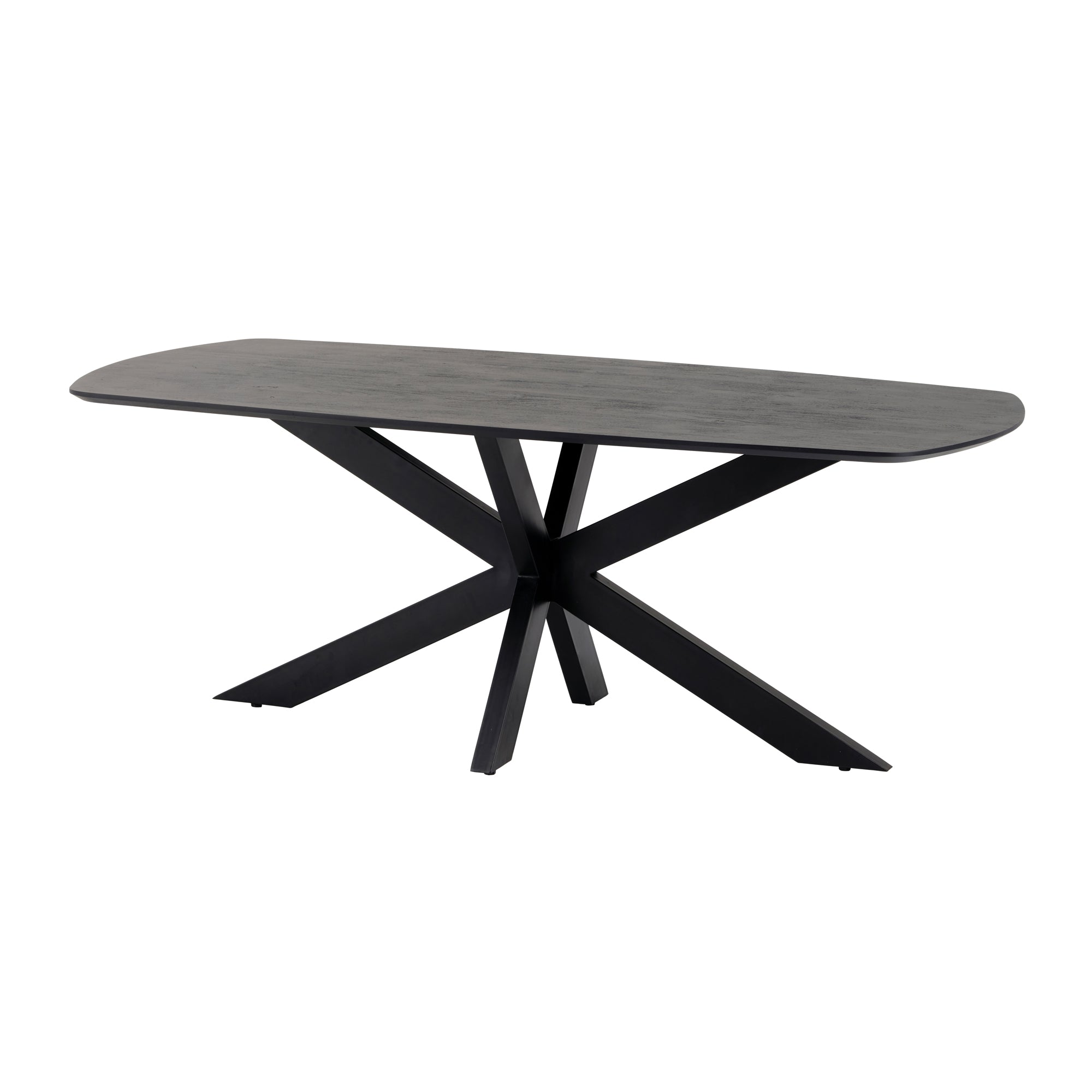 Deense ovale eetkamertafel 230, Acacia Zwart - NW