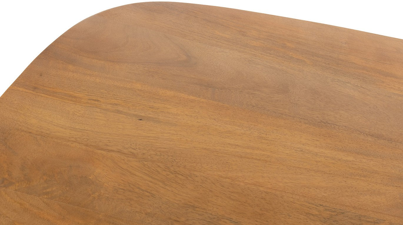 Deense ovale eetkamertafel 230, mango glad naturel - NW