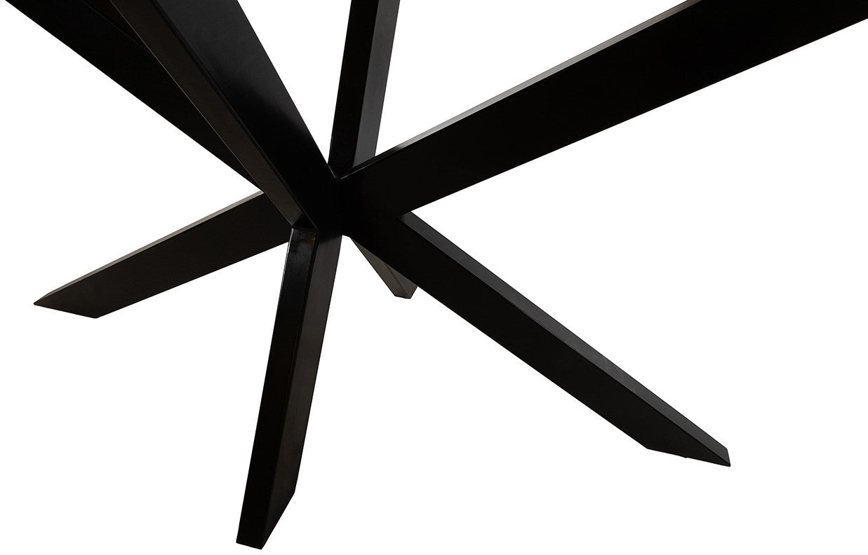 Deense ovale eetkamertafel 230, mango glad naturel - NW