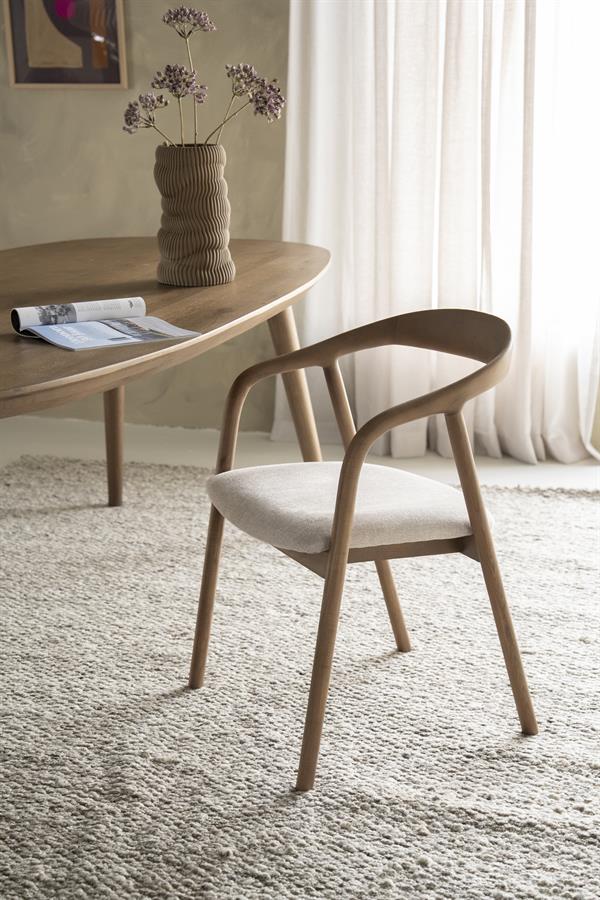 Fauteuil tendance Rayven chêne brun - Eleo