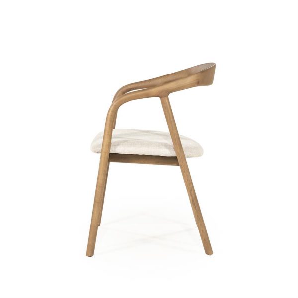 Fauteuil tendance Rayven chêne brun - Eleo